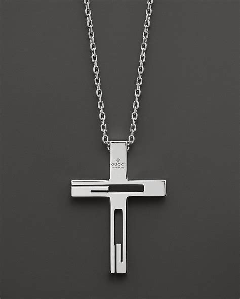 gucci sterling|gucci sterling silver cross necklace.